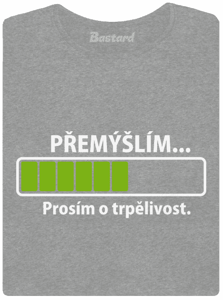 Gondolkodom női póló Dark Gray Melange