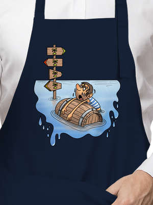 Kitaszított kötény Navy