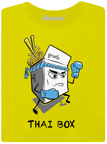 Thai box prémium női póló Lemon