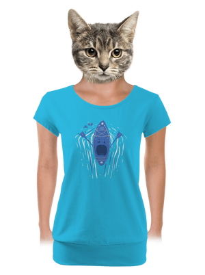 női póló elasztikus alsó szegéllyel