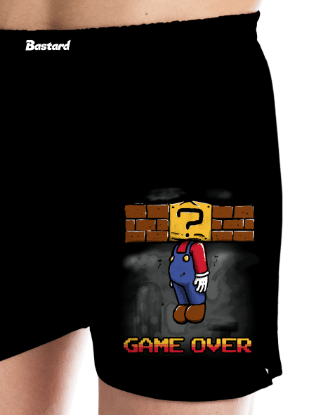 Game over férfi alsó nadrág Black