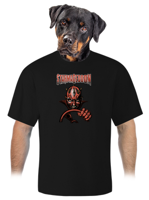 Starmageddon unisex túlméretezett póló Black