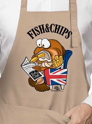 Fish and chips kötény Rope