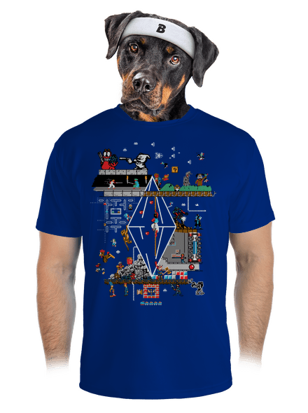 Veretés férfi sportpóló Royal Blue Mal