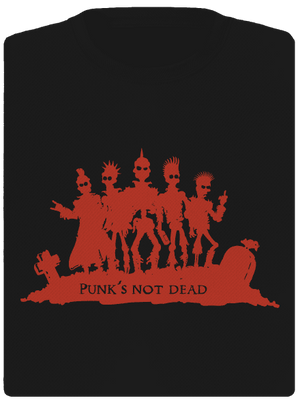 Punks not dead! női sportpóló Black