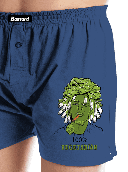 100% vegetáriánus férfi alsó nadrág Blue