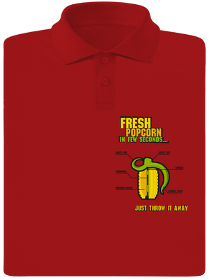 Popcorn grenade férfi pólóingek Red Mal