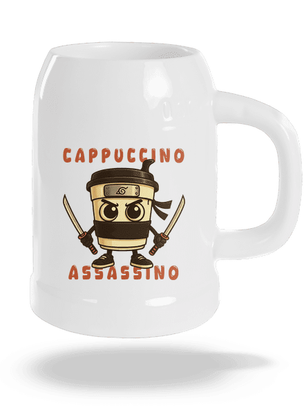 Cappuccino Assasino – Italian Brainrot söröskorsó White