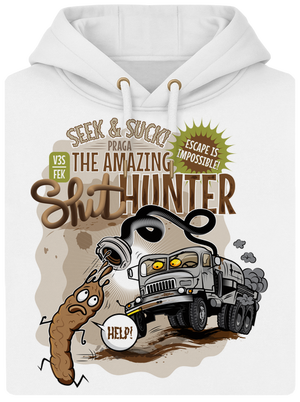 Shithunter unisex prémium pulóver Snowwhite