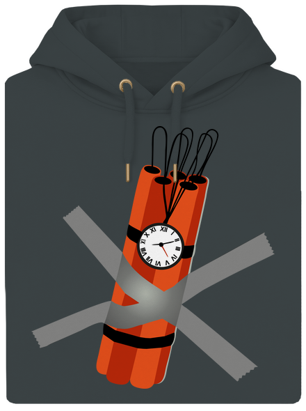 Dinamit unisex prémium pulóver Charcoal