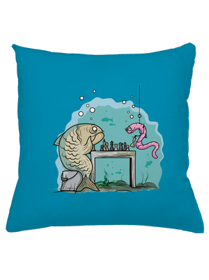 A halat nem lehet kifogni párna Blue Turquoise