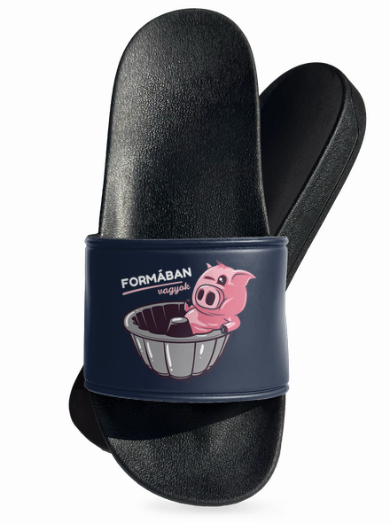 Formában papucs Navy