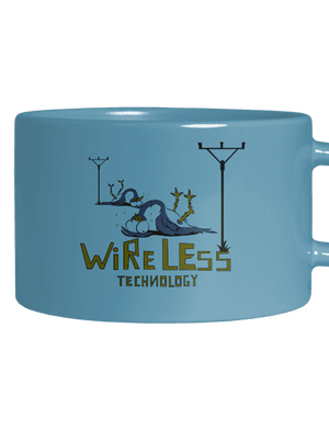 Vezeték nélkül macaron bögre Blue Macaron