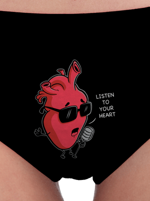 Listen to your heart női bugyik Black