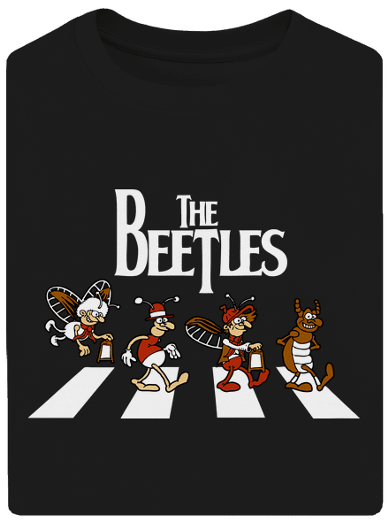 Beatles unisex túlméretezett póló Black