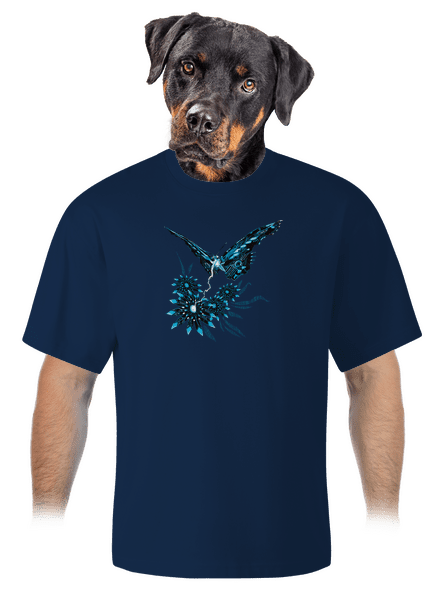 Fake nature unisex túlméretezett póló Midnight Blue