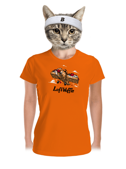 Luftwaffle női sportpóló Neon Orange