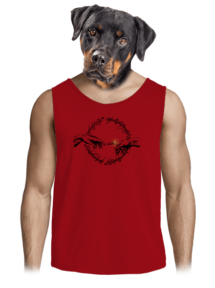 God of ring férfi trikó Red
