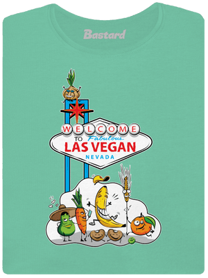 Las Vegan prémium női póló Mint Mal