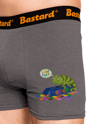 Zavart kaméleon boxeralsó Gray Melange