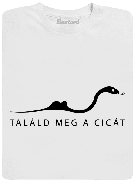 Találd meg a cicát gyerek póló White