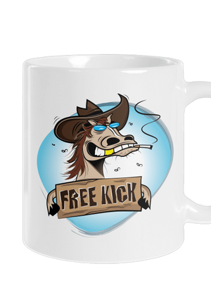 Free kick hagyományos bögre White