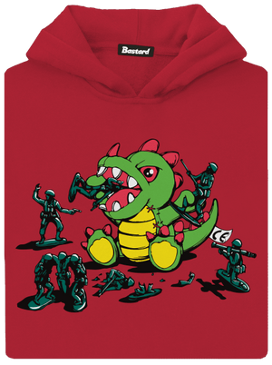 Játékok gyerek kenguruzsebes pulóver Fire Red