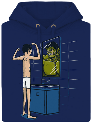 Hulk unisex prémium pulóver Navy