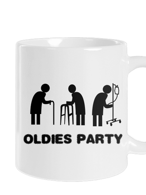 Oldies party hagyományos bögre White
