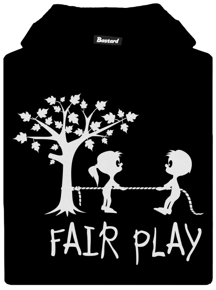 Fair play gyerek kenguruzsebes pulóver Black