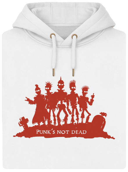 Punks not dead! unisex prémium pulóver Snowwhite