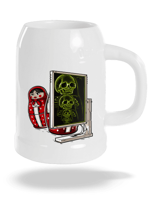 Röntgen Matryoshka söröskorsó White