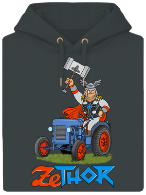 ZeThor unisex prémium pulóver Charcoal