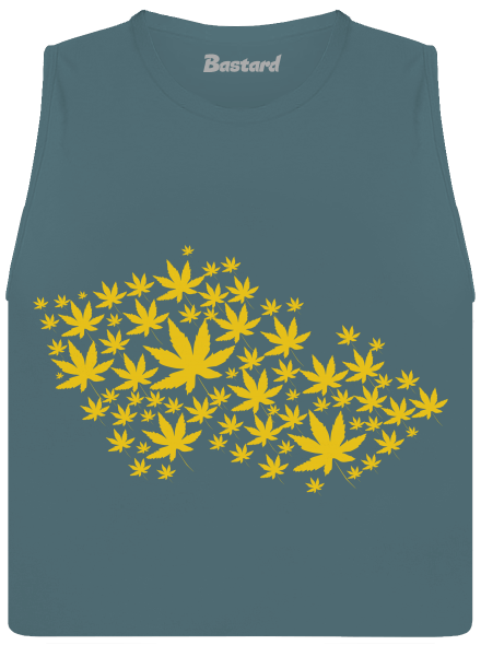 Ganja country női bővített trikó Heather Deep Teal