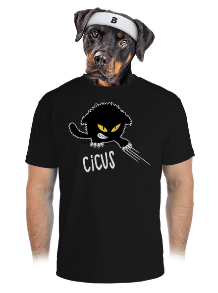 Cicus férfi sportpóló Black