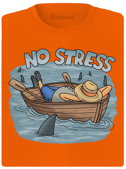 No stress női sportpóló Neon Orange