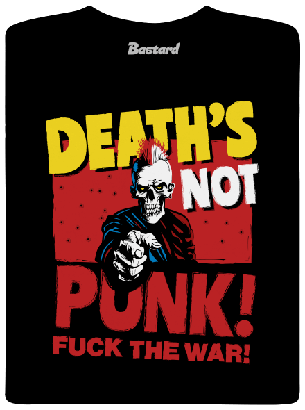 Death's not punk férfi hosszú ujjú póló Black
