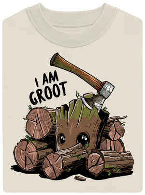 I Am Groot unisex crewneck Off White