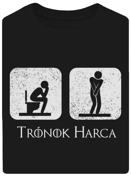Trónok Harca unisex túlméretezett póló Black