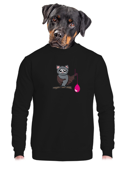 Denevér unisex crewneck Black