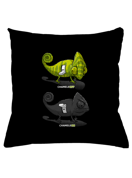 ChameleON ChameleOFF párna Black