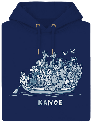 Noé bárkája unisex prémium pulóver Navy