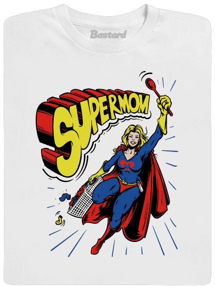 Supermom gyerek póló White