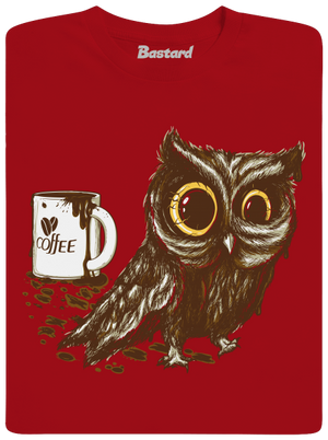 Koffeinfüggő bagoly gyerek póló Red