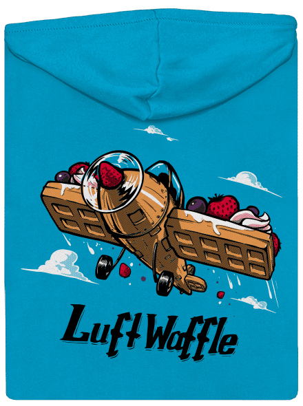 Luftwaffle cipzáras női pulóver Blue Atol