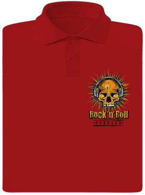 Rock'n'Roll forever férfi pólóingek Red Mal