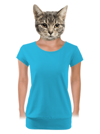 női póló elasztikus alsó szegéllyel