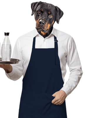 Nyomtatás nélkül kötény Navy