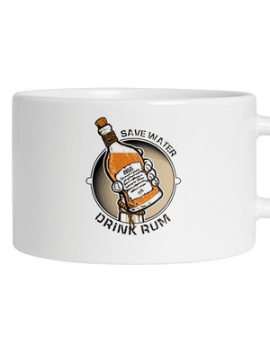 Save water macaron bögre White