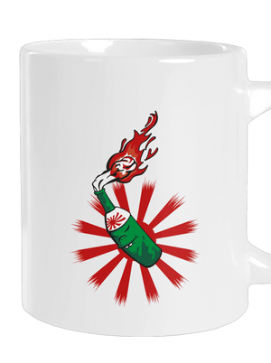 Kamikaze nagy bögre White